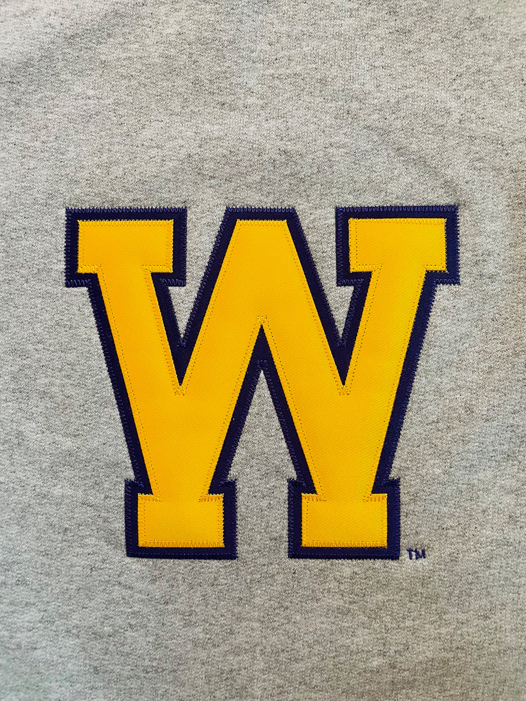Gray Tackle Twill Embroidered Crewneck Sweatshirt