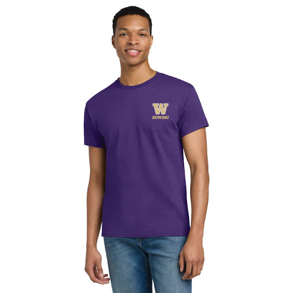 Purple short sleeve T-shirt