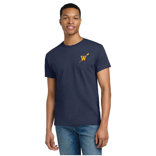Navy short-sleeved T-shirt "Washington Crew"