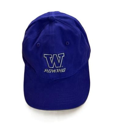 Gold embroidered purple unstructured cap