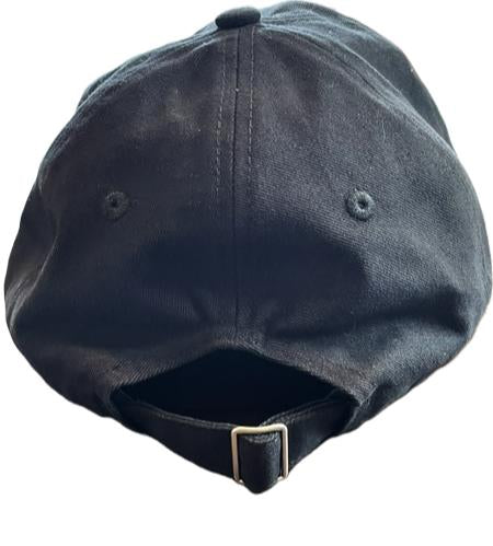 Gold embroidered, unstructured black W/Rowing cap