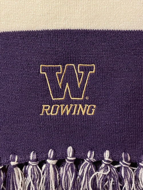 Gold Embroidered Washington Rowing Scarf